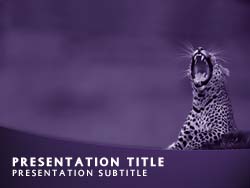 Wild Cats Conservation Title Master slide design