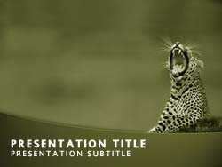 Wild Cats Conservation Title Master slide design