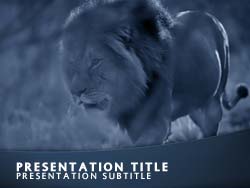 Lion Title Master slide design