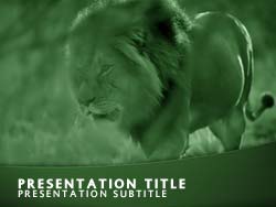 Lion Title Master slide design