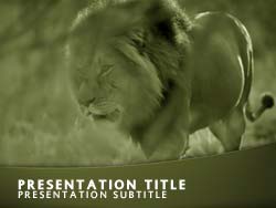 Lion Title Master slide design