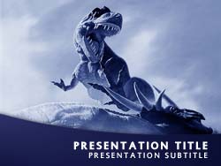 Dinosaur T Rex Title Master slide design