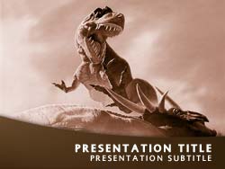 Dinosaur T Rex Title Master slide design