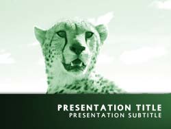 Cheetah Title Master slide design