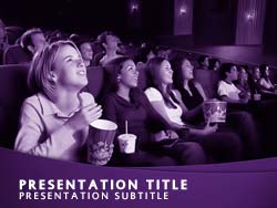 Cinema Movie Audience Title Master slide design