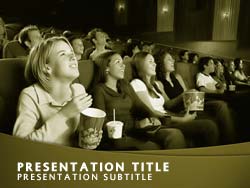 Cinema Movie Audience Title Master slide design