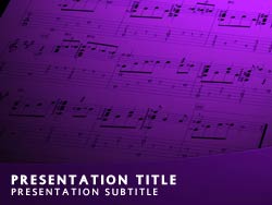 Music Title Master slide design