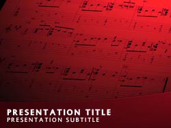 Music Title Master slide design
