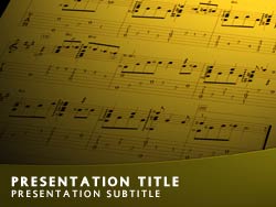 Music Title Master slide design