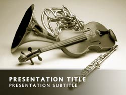 Musical Instruments Title Master slide design