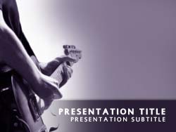 Playing Guitar Title Master slide design