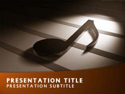 Musical Title Master slide design