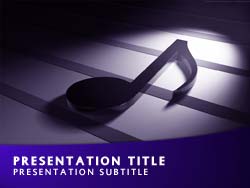 Musical Title Master slide design