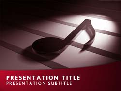 Musical Title Master slide design