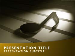 Musical Title Master slide design