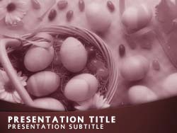 Easter Egg Basket Title Master slide design