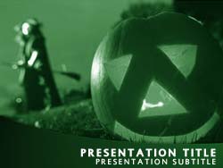 Halloween Pumpkin Title Master slide design