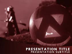 Halloween Pumpkin Title Master slide design