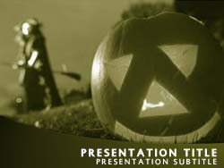 Halloween Pumpkin Title Master slide design