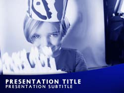 Happy Birthday Title Master slide design