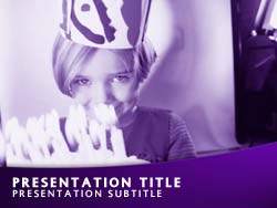 Happy Birthday Title Master slide design
