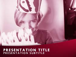 Happy Birthday Title Master slide design