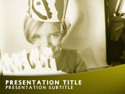 Happy Birthday Title Master slide design