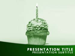 Birthday Cake Title Master slide design