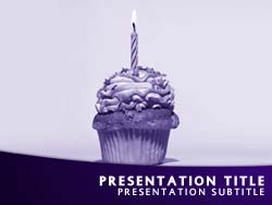 Birthday Cake Title Master slide design