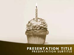 Birthday Cake Title Master slide design