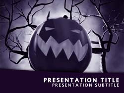 Halloween Title Master slide design