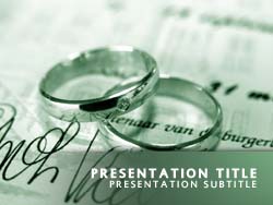 Wedding Rings Title Master slide design