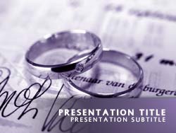Wedding Rings Title Master slide design