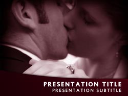 Valentine Kiss Title Master slide design