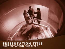 Global Business Title Master slide design
