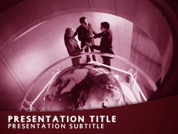 Global Business Title Master slide design