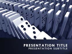 Domino Effect Title Master slide design