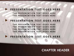 Domino Effect Slide Master slide design