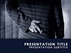 Fingers Crossed Title Master slide design