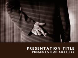 Fingers Crossed Title Master slide design