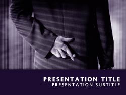 Fingers Crossed Title Master slide design