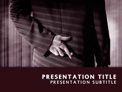 Fingers Crossed Title Master slide design