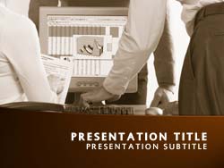 Office Performance Title Master slide design