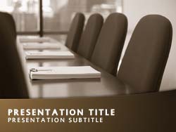 Boardroom Title Master slide design