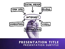 Internet Marketing Title Master slide design