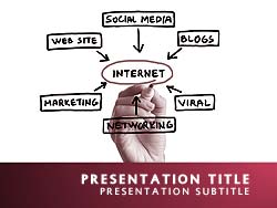 Internet Marketing Title Master slide design