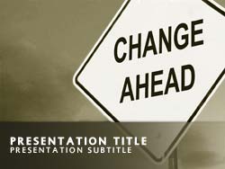 Change Management Title Master slide design