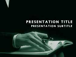 Make A Note Title Master slide design