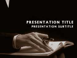 Make A Note Title Master slide design