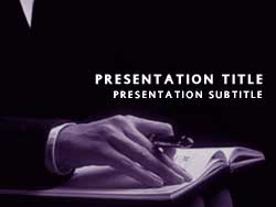 Make A Note Title Master slide design
